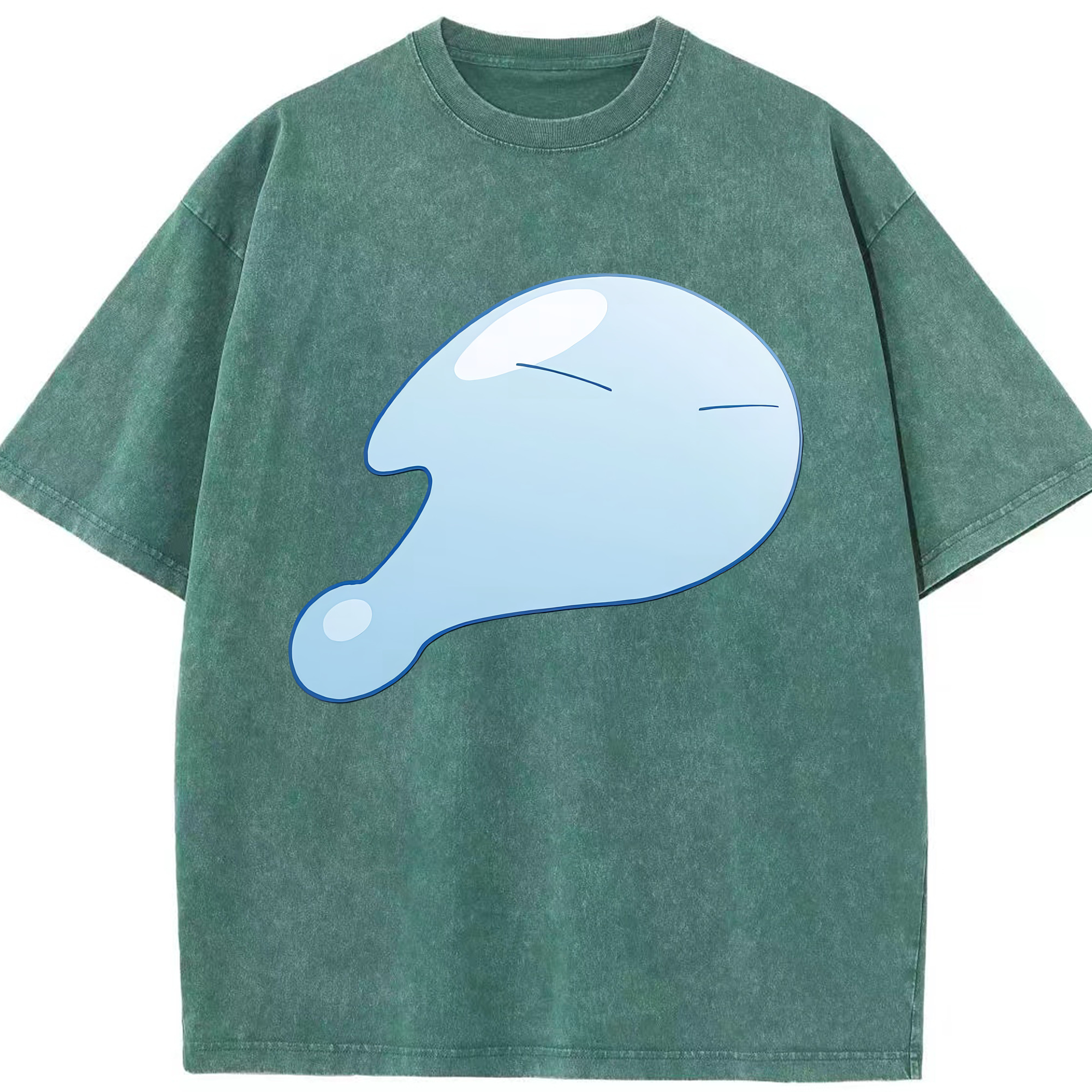 （画像用） 転スラ Regarding Reincarnated to Slime 綿100% ヴィンテージ風 半袖Tシャツ（フロントプリント）